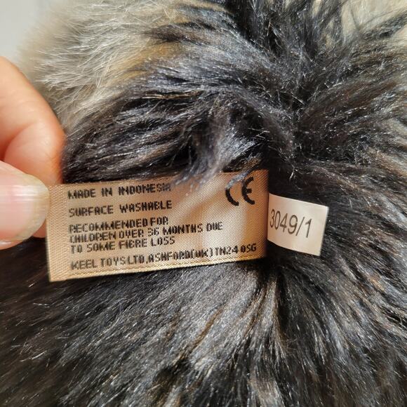 Gorilla Plush Stuffed Animal Toy 16" Black Gray Chest Gold Hair Keel Toys Monkey - Picture 14 of 16